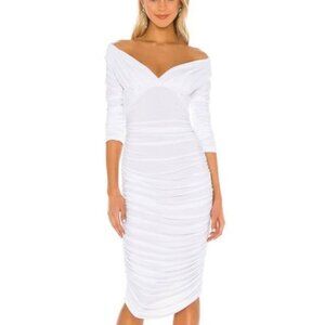 Norma Kamali Tara Dress in White (Size Small)